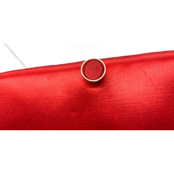 Vintage Saks Fifth Avenue Red Scarlet Satin Gorgeous Clutch Handbag Purse - Picture 4 of 16